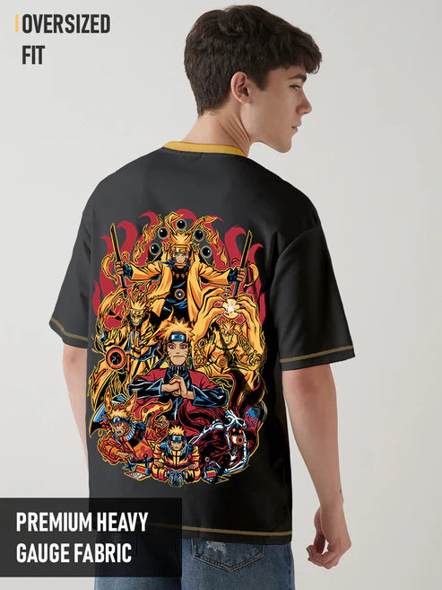 Naruto Evolution Oversized T-Shirt
